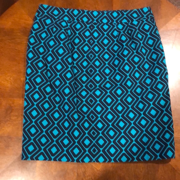 Loft Geometric Pencil Skirt 6P - Picture 3 of 5